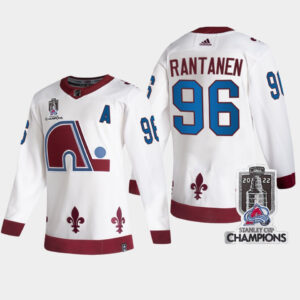 2022 Stanley Cup Champs Mikko Rantanen 96 Colorado Avalanche White Jersey Reverse Retro - Product Code JKGC-1-1006