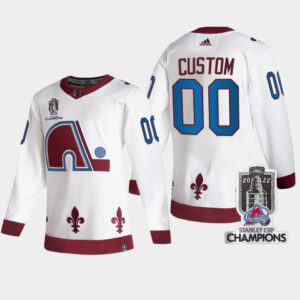 2022 Stanley Cup Champs Custom 00 Colorado Avalanche White Jersey Reverse Retro - Product Code JKGC-1-1002