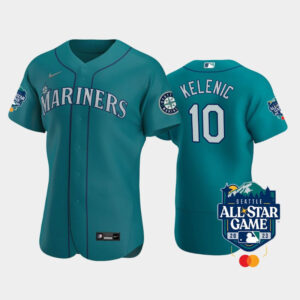 2023 All-Star Game Seattle Mariners 10 Jarred Kelenic Aqua Jersey - Product Code JBC-1-5840