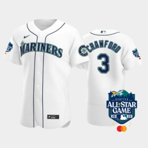 2023 All-Star Game Seattle Mariners 3 J.P. Crawford White Jersey - Product Code JBC-1-5832