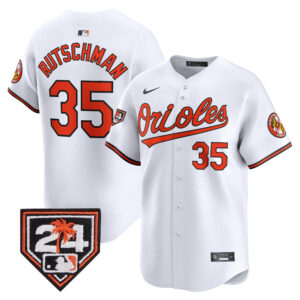 Adley Rutschman 35 Baltimore Orioles 2024 Spring Training Patch Jersey - White - Product Code JBC-1-1997